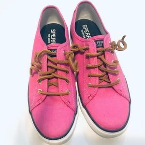 Super Cute Sperry Topsider Pink Sneakers 🌸